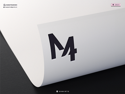 M4 Concept Logo app branding design design logo icon lettering logo m4 minimal typography vector