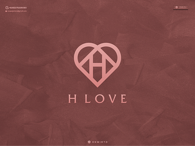 LOVE H Concept Logo app branding design design logo icon lettering logo love minimal typography vector