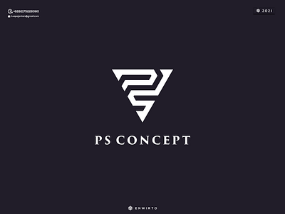 Letter PS Concept Logo animation app branding design design logo icon lettering logo minimal ps typography vector web
