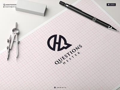 QH Concept Logo app branding design design logo icon lettering logo minimal qh typography vector