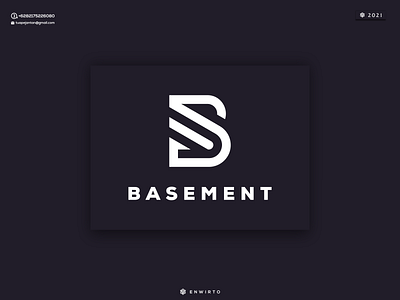 BASEMENT Concept Logo app branding design design logo icon lettering logo minimal typography vector