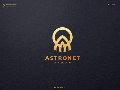 ASTRONET ARROW Concept Logo app branding design design logo icon lettering logo minimal typography vector