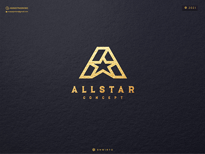 ALLSTAR CONCEPT Logo 3d allstar branding design design logo graphic design icon illustration letter lettering logo logo design minimal monogram triangle vector