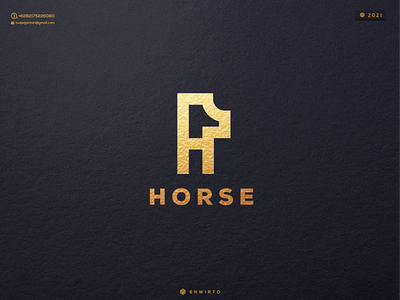 HORSE LOGO 3d animation branding design design logo graphic design horse icon illustration letter lettering logo logos minimal monogram motion graphics vector