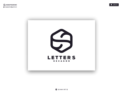 letter S Hexagon Logo branding design design logo hexagon icon illustration letter lettering logo logos minimal monogram s vector