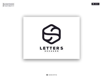 letter S Hexagon Logo