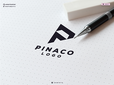 PINACO LOGO branding design design logo icon illustration letter lettering logo minimal monogram ui vector