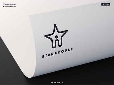 STAR PEOPLE LOGO branding design design logo icon illustration letter lettering logo logos minimal monogram people star vector