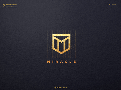 MIRACLE LOGO DESIGN branding design design logo icon illustration letter lettering logo logos minimal monogram vector