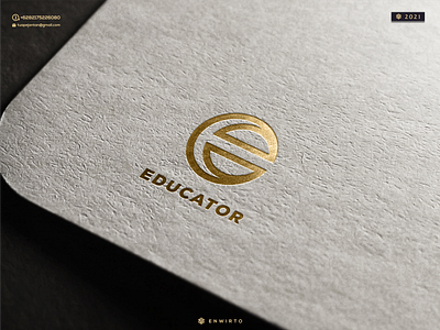 EDUCATOR LOGO branding design design logo educator icon illustration letter lettering logo logos minimal monogram vector