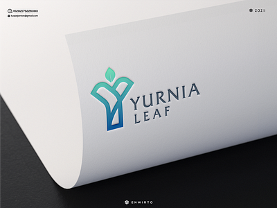 Yurnia Leaf Logo