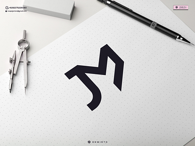 JM Monogram Logo branding design design logo icon illustration jm letter lettering logo logos minimal monogram vector