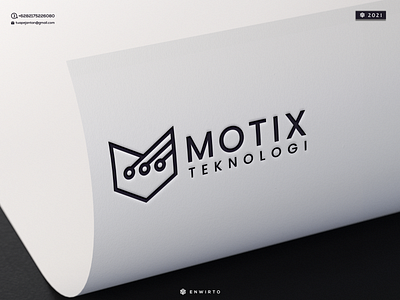 Motix Teknologi Logo branding design design logo icon illustration letter lettering logo minimal monogram vector