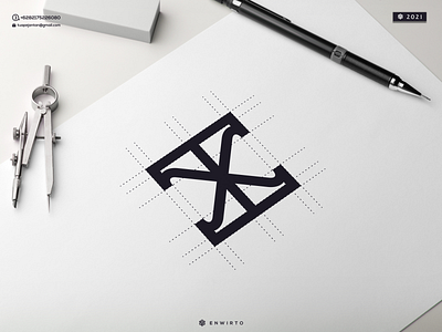 X Monogram Logo branding design design logo icon illustration letter lettering logo logos minimal monogram vector x