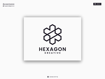 Hexagon Creative Logo branding design design logo designer hexagon icon illustration letter lettering logo logos minimal monogram ui vector