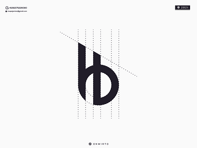 HB Monogram Logo branding design design logo designer hb icon illustration letter lettering logo logos minimal vector