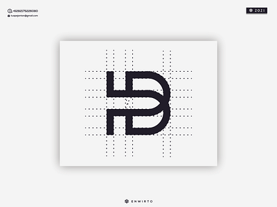 HB Monogram Logo creative design design logo hb hb logo icon letter logo logo design momogram vectors