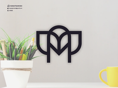 Monogram M Leaf Logo awesome branding cool design design logo icon illustration letter lettering letters logo logos m leaf minimal monogram nice ui vector