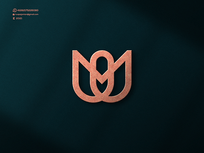 Monogram MO or M Logo awesome branding cool design design logo good icon illustration letter lettering logo logos minimal mo logo monogram nice ui vector
