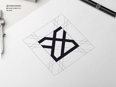 Monogram X Logo Design . awesome branding cool design design logo icon illustration letter lettering logo logos minimal monogram ui vector x logo