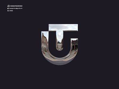 Monogram UT Logo Design . awesome branding design design logo icon illustration letter lettering logo logos minimal monogram ui ut logo vector