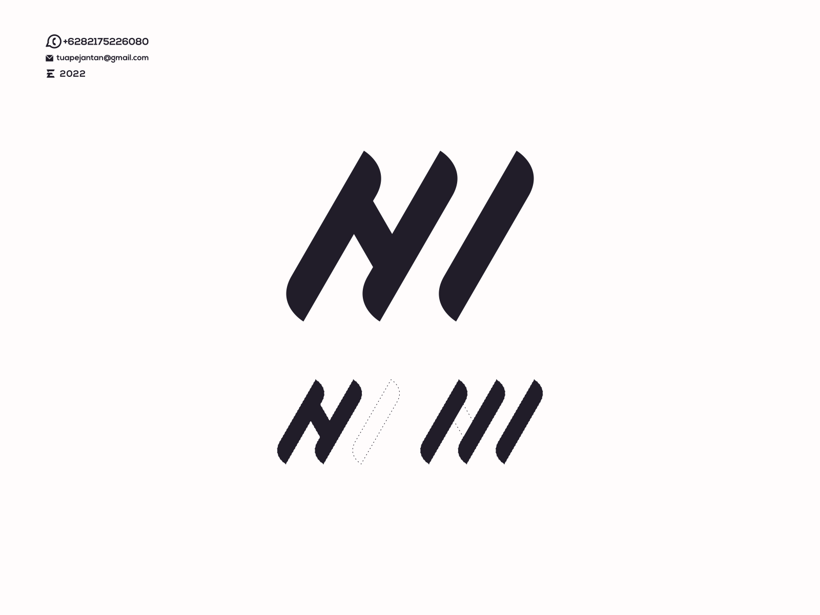 Monogram HM Logo Design . by Enwirto on Dribbble