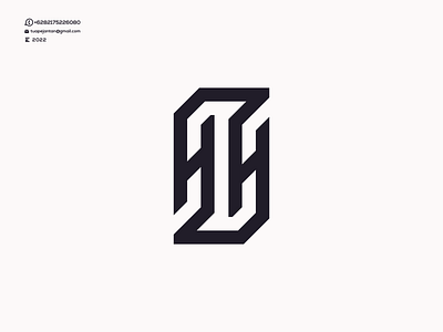 Monogram HH Logo Design.