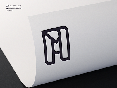 Monogram M Logo Design . awesome branding cool design design logo designer icon illustration initial letter lettering logo logos m logo minimal monogram ui vector