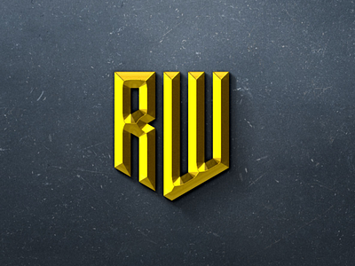 RW Monogram logo design