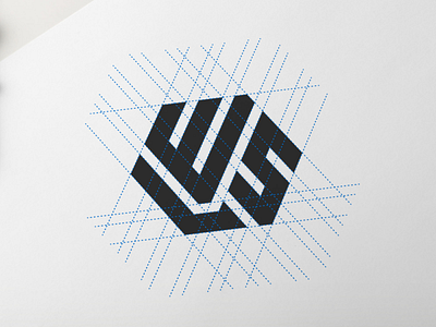 LES Monogram logo design