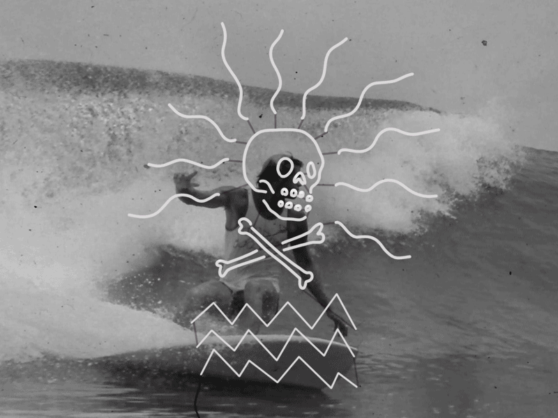 Neon Is Dead animation blackandwhite design drawing gif illustration illustration design neon photo photoshop sketch skull skullart surf tattoo