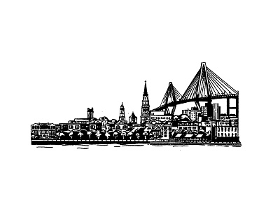 Charleston Inky Illustration