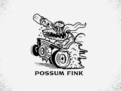 Possum Fink design design art distressed graphic illustration illustration art illustrator texture type vector vector art vector illustration vintage