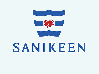 Sanikeen brand branding clean design flat logo logo design logos safety sanitation
