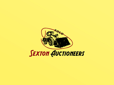 Sexton Auctioneers auctioneers auctions brand business heavy equipment logo logo design logos tractor