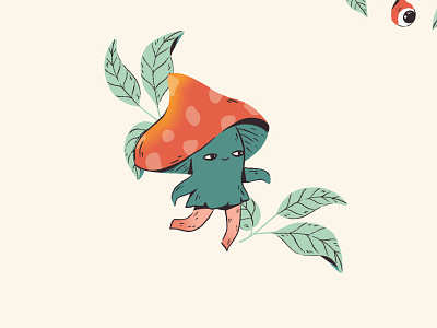 Cute Mushroom character cute illustration mushroom nature