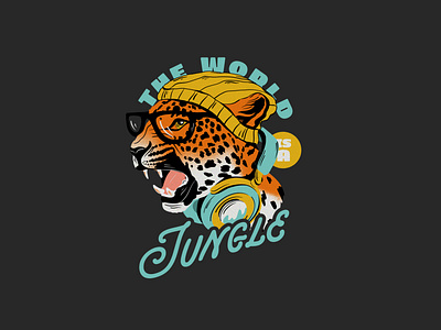 Cheetah illustration animal badge character cheetah design graphic design illustration jungle label world