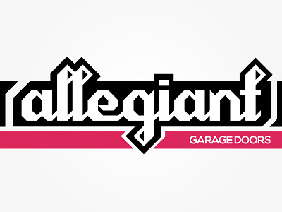 Allegiant Garage Doors logo logo design