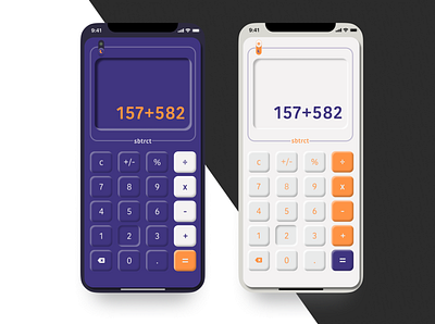 Calculator | #DailyUI 004 calculator daily ui dark mode light minimal ui ux
