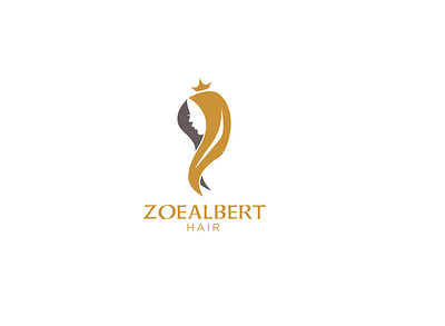 Zoealbert hair logo branding design logo vector