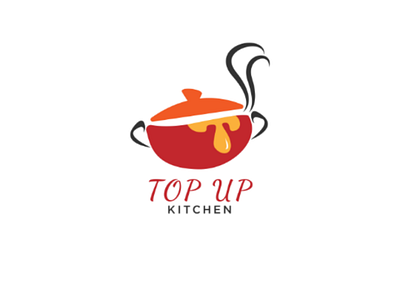 Top up kitchen adobe illustrator branding logo design