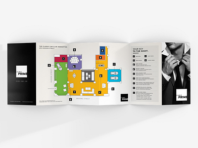 Brochure brochure event event program grayscale key map presentation print program