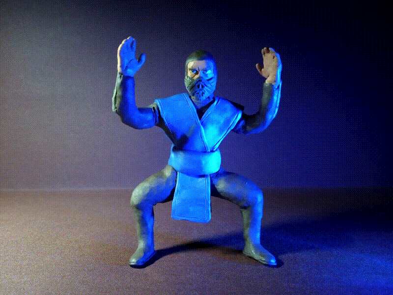 Plasticine Mortal Kombat - Sub-Zero Scene animation character clay claymation mk mortalkombat motion plasticine plasticinema stopmotion subzero