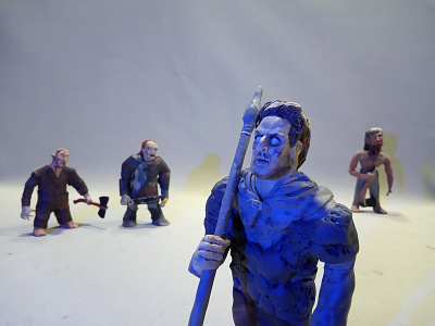 Plasticine Game of Thrones - Other Wights characters clay gameofthrones got illustration plasticine plasticinema whitewalkers wights