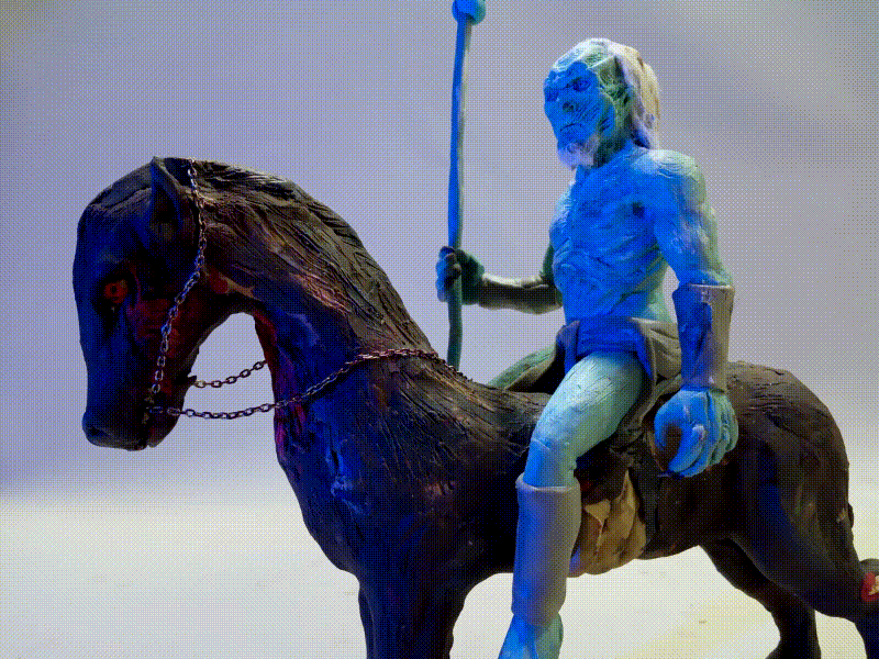Plasticine Game of Thrones - White Walker Scene animation clay claymation gameofthrones got horse motion plasticine plasticinema stopmotion whitewalkers