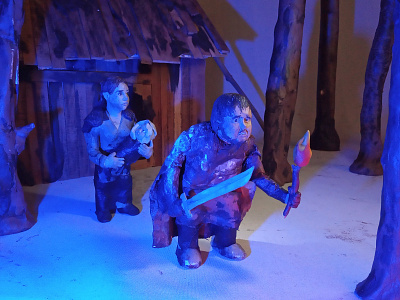 Plasticine Game of Thrones - Samwell Tarly and Gilly