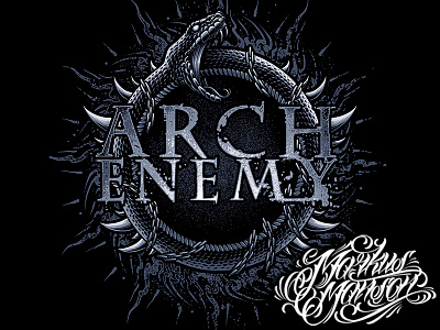 Arch Enemy Suicide Snake band chains dark metal rock snake