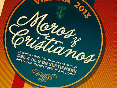 Fiestas Villena 2013 poster typography