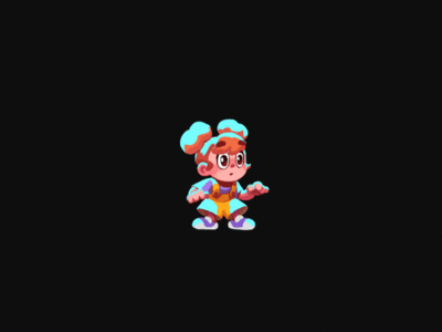 GHOSTBALL. Hero animation