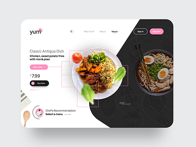 Yum website concept